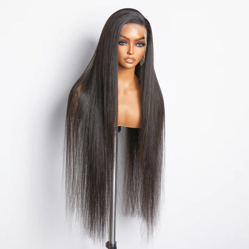 Maganda Rain HD 13x4 Full Frontal Lace 200% Density Straight Glueless Wig